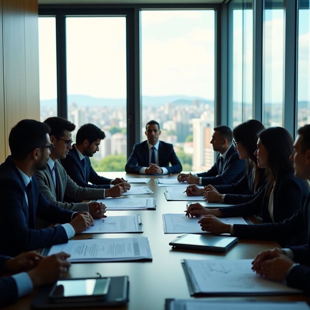 Equipo de InverColombia en reunión estratégica